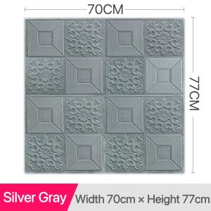 【Big size】70x77cm 3D Brick Wallpaper PE Foam Wallpaper Soft Bag DIY Waterproof Wall Stickers Home Decor 35*30CM and 70*15CM