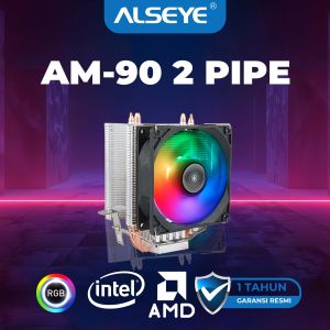 ALSEYE Fan Processor Intel Amd RGB 2 Pipa Fan Gaming 90 RGB