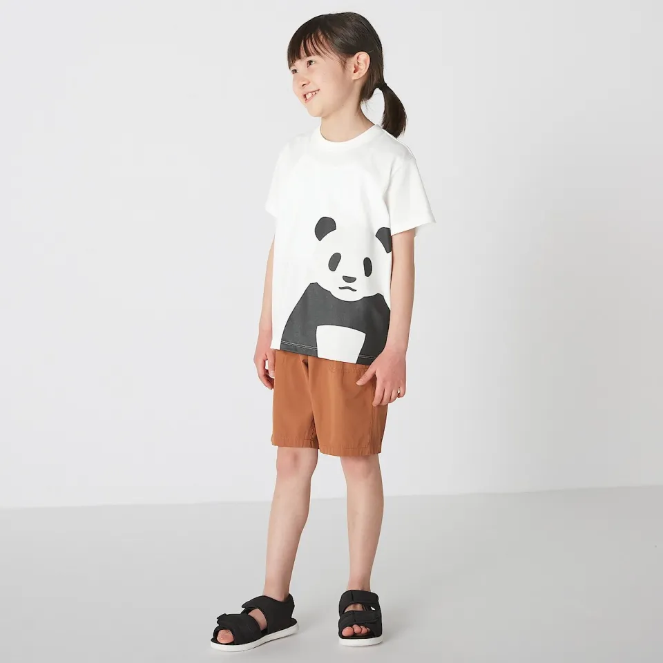 MUJI Kids Print Short Sleeve T-shirt