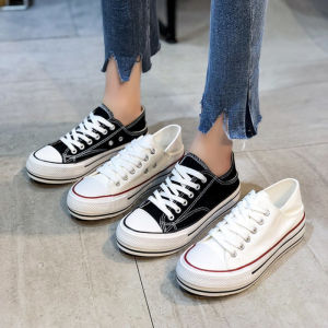 ขายร้อนผู้หญิงรองเท้าผ้าใบคลาสสิกสีขาวคู่ผู้ชายและผู้หญิงรองเท้าผ้าใบลำลอง