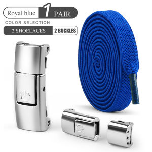 No Tie Shoe Laces Press Lock Flat Laces สําหรับเด็กผู้ใหญ่ กว้าง 8 มม. เทคนิคการผูกเชือกง่าย
