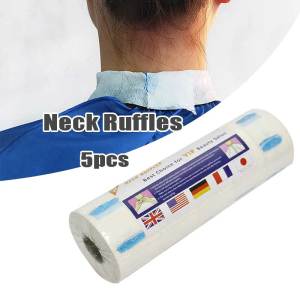 5 Rolls Neck Tissue / Neck Collar Ruffles Tissue For Salon Baber
