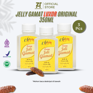 Paket Bundling Luxor Jelly Gamat 3 Botol 350ml Ekstrak Teripang 34% 100% Original