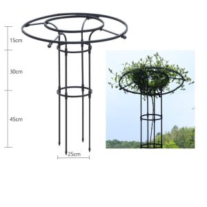 MECOME ไม่เป็นสนิม ซุ้มกุหลาบปีนเขา ประกอบเอง 90/120/150 ซม. โครงต้นไม้ ใช้งานได้ดี แข็งแรง ที่รองรับต้นไม้ปีนเขา ระเบียงสวนแนวตั้ง