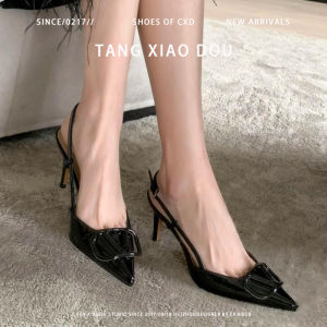 [Free Shipping] 2026 New Summer Collection: Elegant High-Heeled Sandals With A Slender Heel Pointed Toe And Closed Toe Design In Nude Color For A Sophisticated And Stylish Look