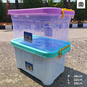 Storage Box Kotak penyimpanan Serbaguna 18 25 30 35 45 Liter untuk Make Up Perhiasan | Keranjang penyimpanan Mainan | Keranjang Laundry | COD ezy container