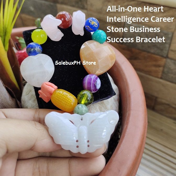 Feng Shui Natural Stone Citrine Heart Sutra Amethyst Rose Quartz