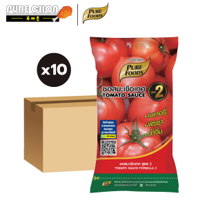 [ยกลัง10ถุง] เพียวฟู้ดส์ ซอสมะเขือเทศ ซอสพริก 900-1000กรัม ซอส เฟรนฟราย
