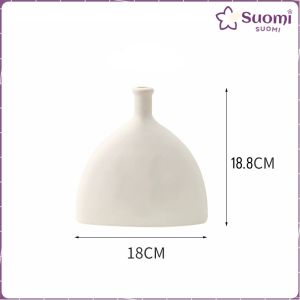 Suomi White Nordic Style Plastic Vase Modern Flower Vase Wedding Table DIY Home Decor