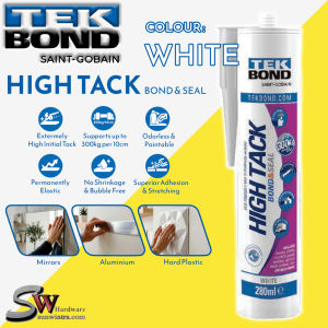 TEKBOND 285ml HIGH TACK BOND & SEAL Support 300KG Color : WHITE #TK-6181 TK6181