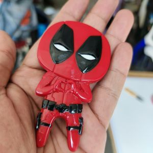 Emblem Variasi DEADPOOL Timbul 3D Aksesori Unik Untuk Motor & Mobil Bukan Stiker Bukan Akrilik Bahan Fiber Glass
