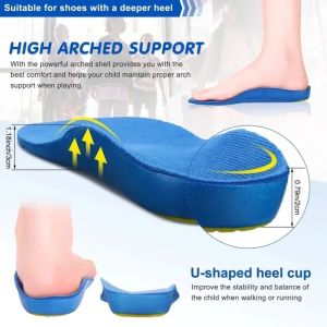 1 Pair Kids Orthotics Insoles Correction Foot Care For Kid Flat Foot Arch Support Orthopedic Insole Soles Sport Shoes Pads