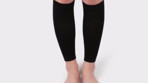 Leg Compression SleeveCalf Support Sleeves Comfortable Secure Footless Socks for Fitness Running and Shin Splints