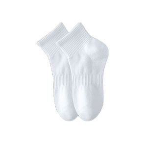 5Pairs Cotton Socks Black White Solid Color Ankle Soft Breathable Sport Socks Fashion Business Socks for Men Women