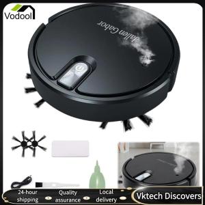 【Vodool】Smart Robot Vacuum Cleaner Rechargeable Vacuum Robot with Rubber Brush for Pet Hair Carpets and More