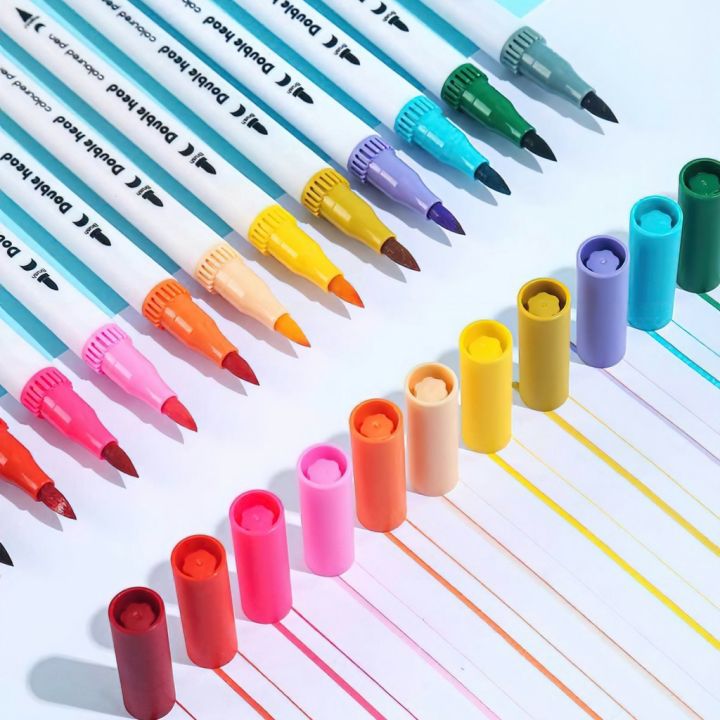 [HCM]Bút Màu Acrylic Marker 12/24/36 Cao Cấp Màu Sắc Tươi Sáng -Chống ...