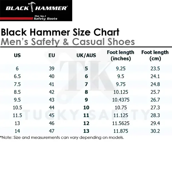 Saiz kasut clearance safety boot