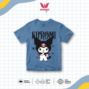 My In Baju Kaos Distro Anak Perempuan Tangan Pendek Motif Kuromi Usia 1-13 Tahun Catton Combed K106