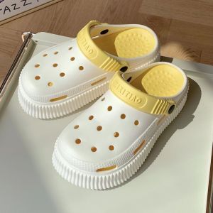 [Free Shipping] Trendy 3D Cartoon Soft-Soled Clogs With Thick Soles For Height Increase Outdoor WomenS Summer Beach Sandals
