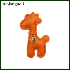 tuokaiguoji Hươu cao cổ dây đeo cổ tay điện thoại di động Trường hợp mặt dây chuyền Túi Mặt dây chuyền phim hoạt hình hươu điện thoại di động Trường hợp vá dây đeo cổ tay