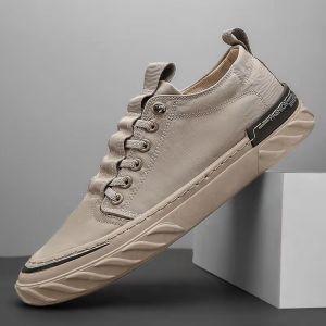 CIRCLE8 Sepatu Sneakers Pria Trendy Sepatu Casual Santai Deiver Gaya Korea Sepatu Santai Casual