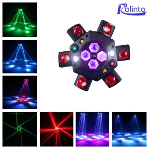 6 head led bee disco lights150W effect 6IN1 dj party lights with multiple function options for bee eye gobo or kaleidoscope effect