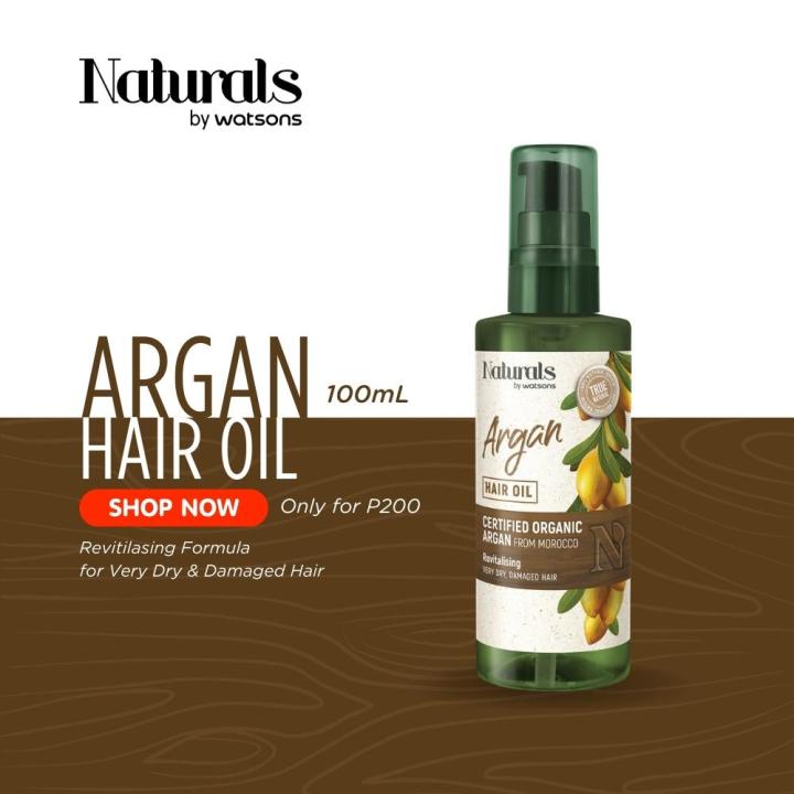 Naturals By Watsons Argan Oil Hair Oil 100ml Lazada Ph 1744