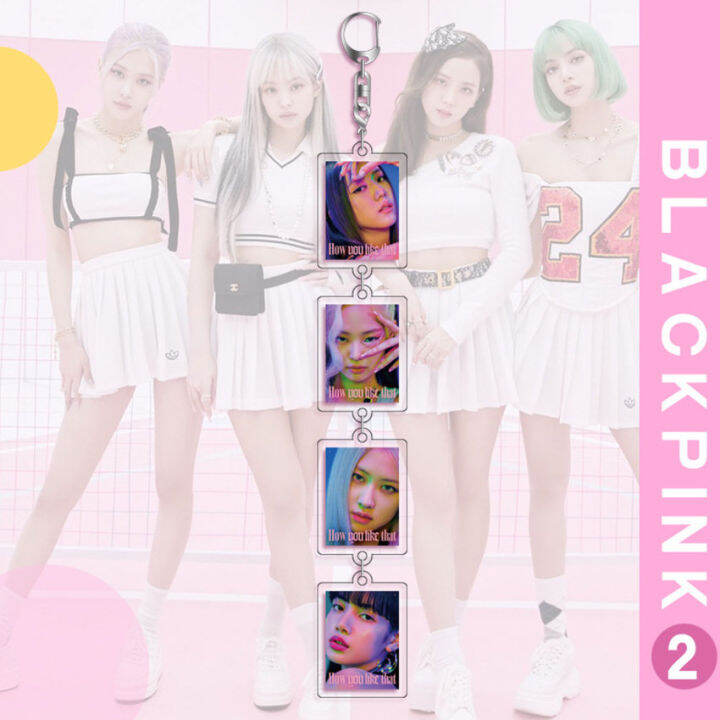 Keychain Acrylic BLACKPINK Kpop Team LISA ROSE JENNIE JISOO | Lazada ...