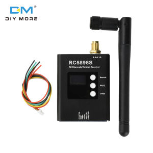 Diymore เครื่องรับสัญญาณ RC5896S DC 6-40V 4.9-6.1Ghz ตัวรับสัญญาณวิดีโอ96ความถี่ใช้ได้กับเครื่องส่งสัญญาณตัวรับภาพ5.8G
