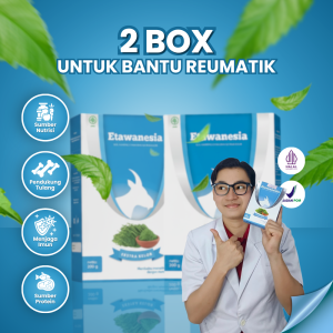 PAKET 2 BOX Susu Etawa Biru Platinum Ekstrak Atasi Sesak Nafas Paru Paru Batuk Menahun Nyeri Sendi