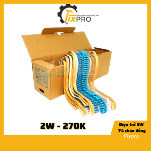 Điện trở 270K 2W chân đồng túi 10c - Fixpro