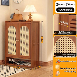 Bamboo Shoe Cabinet Wooden Shoe Cabinet Rattan Door Shoe Rack Organizer Bamboo Shoe Cabinet