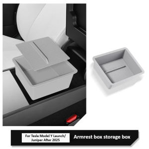 For Tesla Model Y Launch/Juniper 2025 Central Control Storage Front Armrest Storage Organizer Tray Interior Accessories