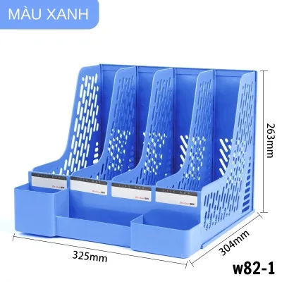 Khay kệ đựng tài liệu văn phòng A4 4 ngăn xinh xắn Giá kệ đựng sách vở để bàn decor bàn học