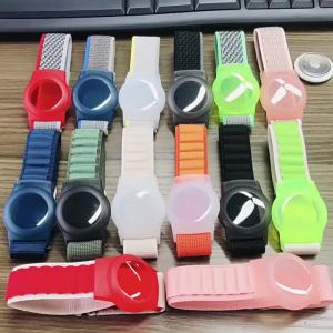 Airtag Bracelet for Kids AirTag Holder with Nylon Elastic Wristband Anti Lost GPS Tracker Case for Child Girls Boys Elder