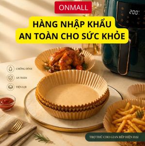 Giấy Lót Nồi Chiên Hình Khuôn Bánh Giảm Thiểu Tối Đa Dầu Mỡ Bám Vào Nồi Chiên