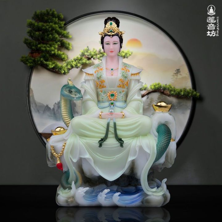 [Hoàn hảo] Hán bạch ngọc nữ Điêu nương nương tượng Phật bạch xà thanh ...