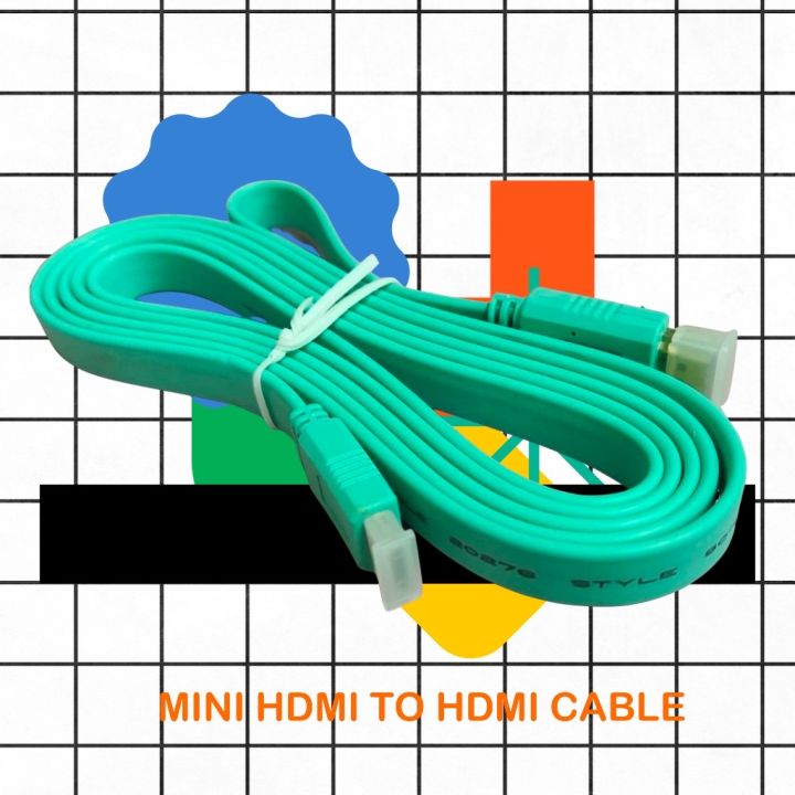 สาย Mini HDMI to HDMI Cable, Support 3D & 24K Lazada.co.th