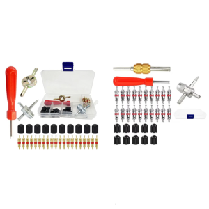 Multiurpose Tire Valves Cores Removal Tool Set Abrasion Resistant Coating for Quick Installation On Trucks Bikes Car