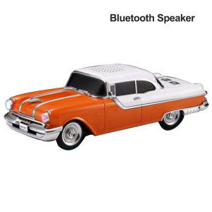 Classic Wireless Bluetooth Speaker Pontiac Car Shaped Boombox TF Card USB FM Radio AUX Handsfree TWS Function Powerful Sound Box