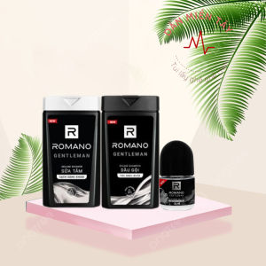 Combo 3 Món Romano: Dầu Gội 180g + Sữa Tắm 150g + Xịt Khử Mùi 150ml Chính Hãng