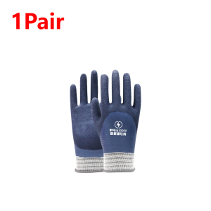 1pair Electrician Insulating Gloves Withstanding Voltage 1000V Rubber Insulation Glove For Electrical Maintenance Construction