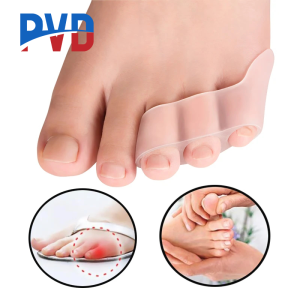 PVD 1 Pair Gel Separator Bunion Corrector Three-Hole Little Toe Straightener Protector Foot Care Tools Pain Relief