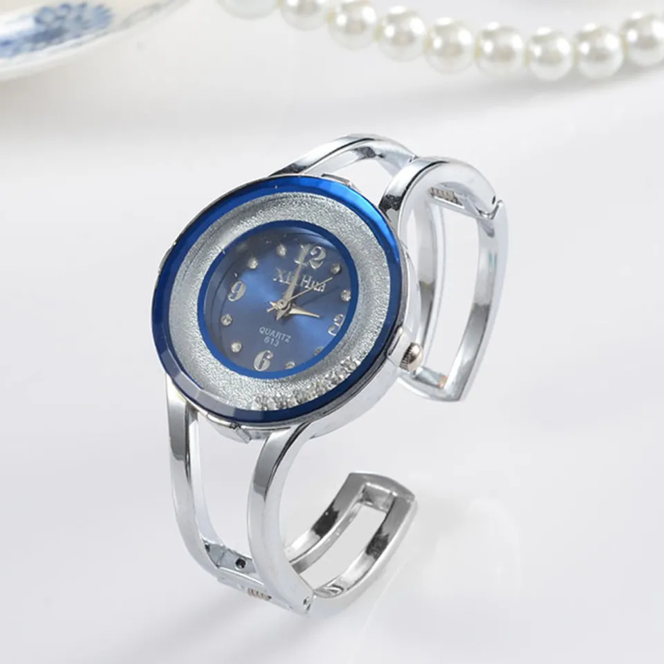 Xinhua Analogue Women's Watch (Blue Dial Silver Colored Strap) : Amazon.in:  Fashion