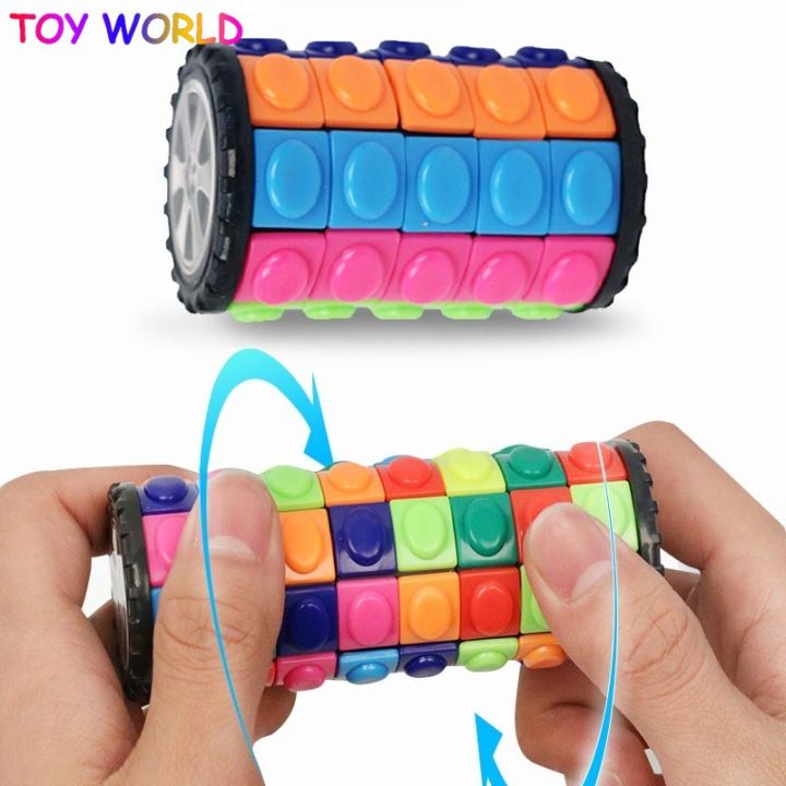 Infinity Spining Toy Rotating Magic Toy Spinning Cube Fingertip Stress Reliever Three ...