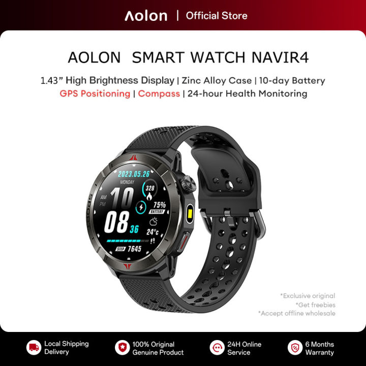 3ATM Tahan Air】Aolon Navi R3 Jam Tangan Pria Anti Air GPS Map