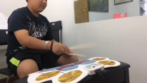 Electric Drum Set 9 Drum Pad with Speakers Rolls-up Electronic Drum Set with Drum Pedals Drum Sticks Gift for Children