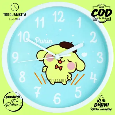 Jam Dinding Kuromi Karakter Anak Modern NN2202-1668 BestSeller