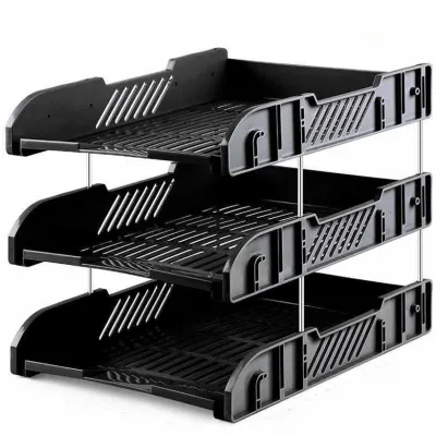 ถาดเอกสาร ถาดเก็บเอกสาร 3 ชั้น ที่ใส่เอกสาร ชั้นเอกสาร A4 ชั้นวางกระดาษ ชั้นเก็บเอกสาร ถาดวางเอกสารพลาสติก ขาต่อ พร้อมส่ง