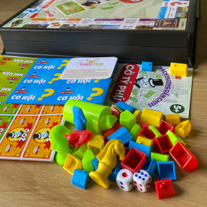 Bộ đồ chơi cờ tỷ phú 31CM - Đồ chơi xúc xắc xí ngầu tư duy phiên bản địa danh Việt Nam